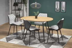 Stół Lora rozkładany, dab złoty/ czarny