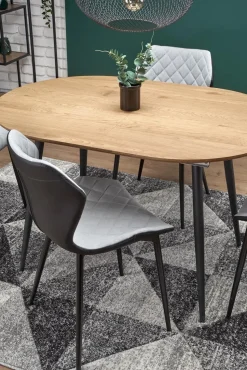 Stół Lora rozkładany, dab złoty/ czarny