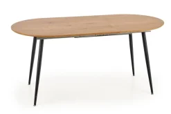 Stół Lora rozkładany, dab złoty/ czarny