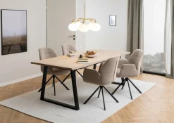 Stół Malika dąb bielony prostokątny