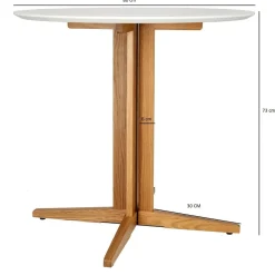 Stół Mauro 80cm dąb naturalny