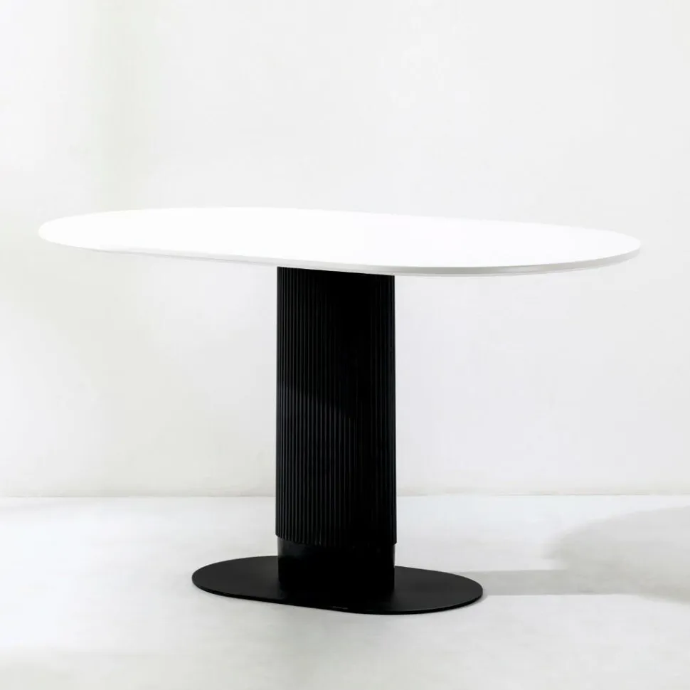 Stół Maxim biały/czarny