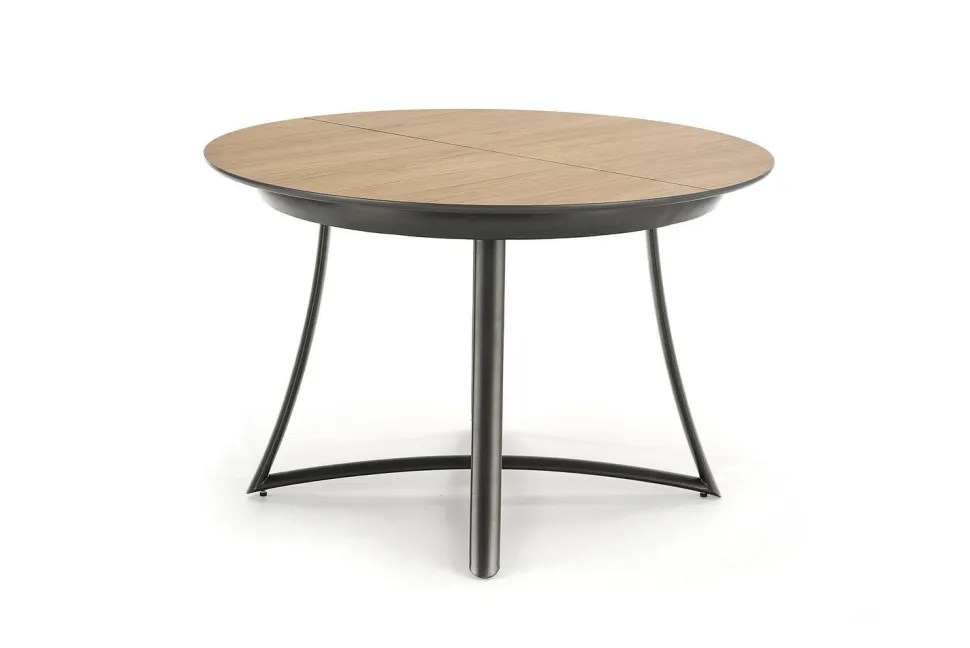 Stół Mira okrągły, rozkładany,dąb złoty/