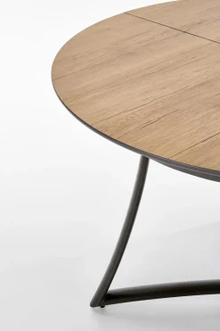 Stół Mira okrągły, rozkładany,dąb złoty/