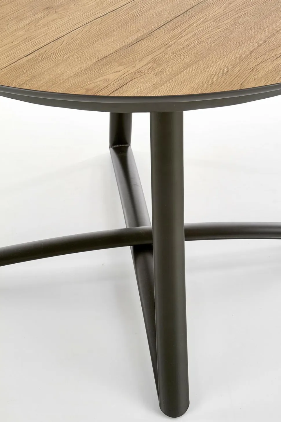 Stół Mira okrągły, rozkładany,dąb złoty/