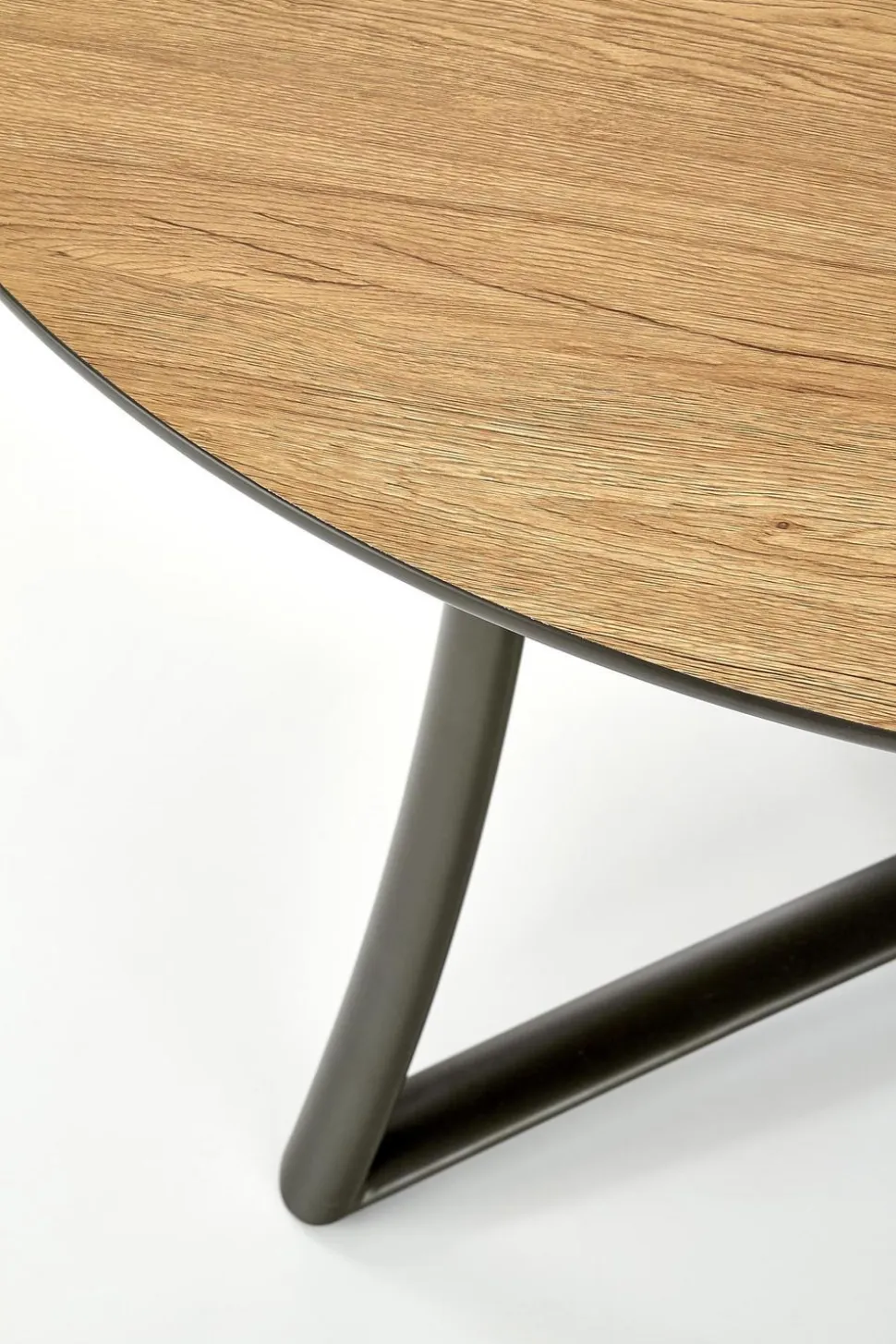 Stół Mira okrągły, rozkładany,dąb złoty/