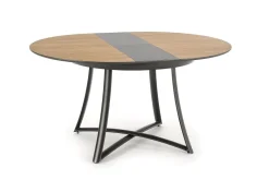 Stół Mira okrągły, rozkładany,dąb złoty/