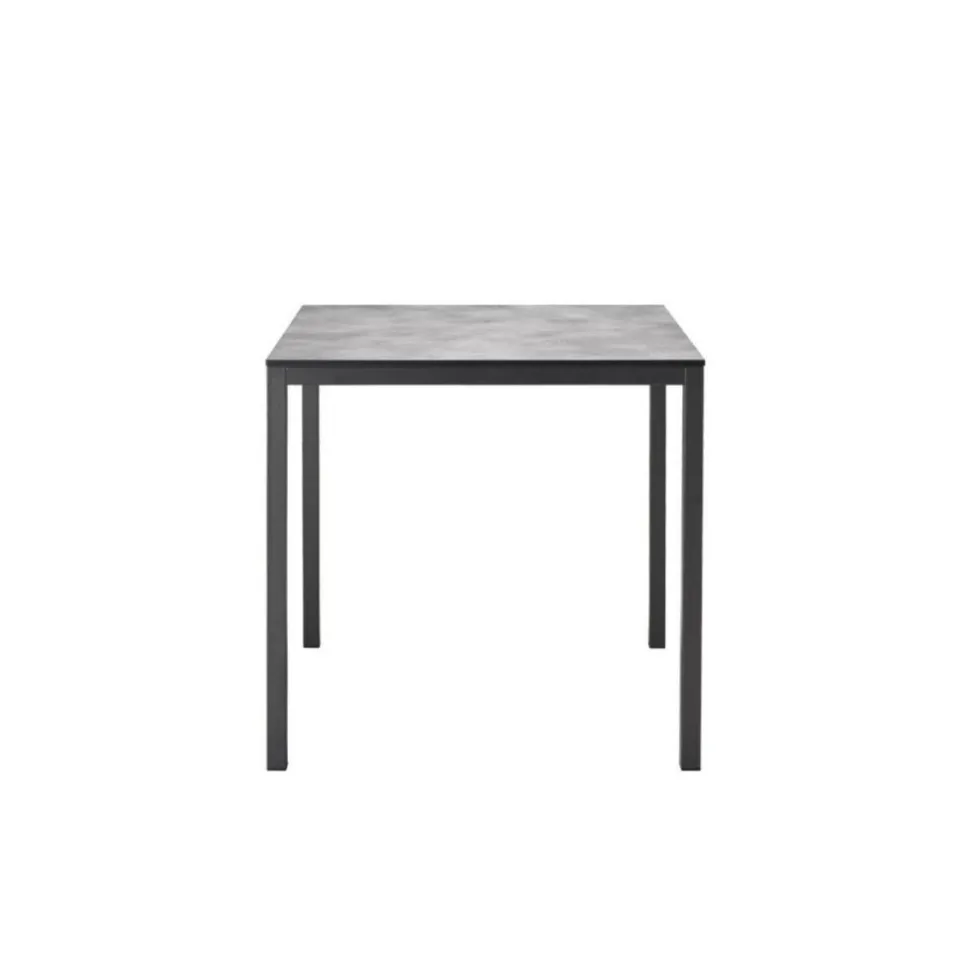 Stół Mirto 80x80 cm antracytowy/ blat cementowy