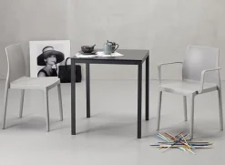 Stół Mirto 80x80 cm antracytowy