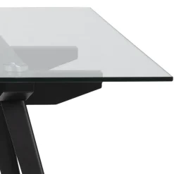 Stół Monti transparentny/czarny