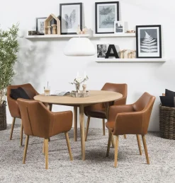 Stół Nagano okrągły naturalny