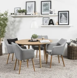 Stół Nagano okrągły naturalny