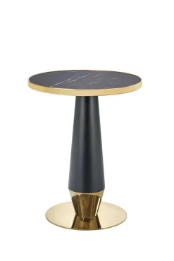 Stół Nasoma okrągły, czarny marmur