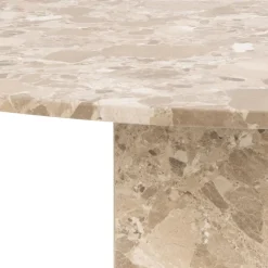 Stół Naxos 100cm marmur brązowy