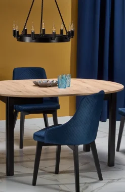 Stół Nigo rozkładany dąb artisan/ czarny