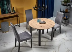 Stół Nigo rozkładany dąb artisan/ czarny