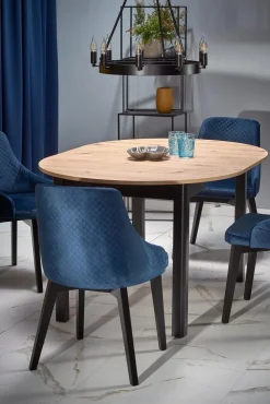 Stół Nigo rozkładany dąb artisan/ czarny