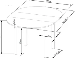 Stół Nigo rozkładany dąb craft
