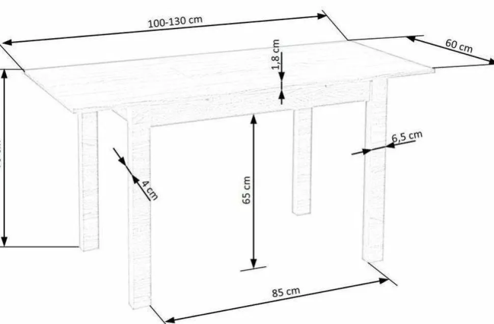 Stół Nigot rozkładany dąb craft