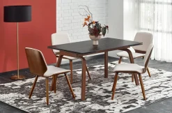 Stół Nozel rozkładany, czarny marmur