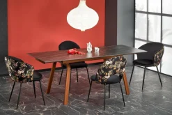 Stół Nozel rozkładany, czarny marmur