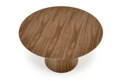 Stół Obituar okrągły, orzechowy
