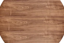 Stół Obituar okrągły, orzechowy