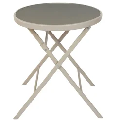 Stół ogrodowy Elba składany beżowy