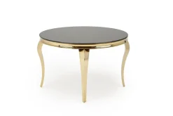 Stół okrągły Munya czarny/złoty