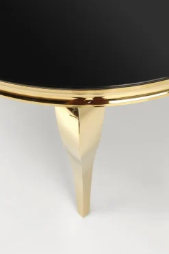 Stół okrągły Munya czarny/złoty