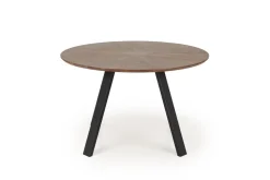 Stół okrągły Ralik orzechowy/nogi czarne