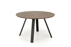 Stół okrągły Ralik orzechowy/nogi czarne
