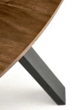 Stół okrągły Ralik orzechowy/nogi czarne