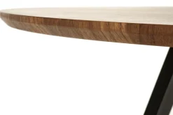 Stół okrągły Ralik orzechowy/nogi czarne