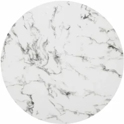 Stół okrągły Rayo marmur/ złoty