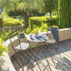 Stół okrągły składany Greensboro taupe