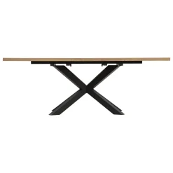 Stół Olaf rozkładany naturalny/czarny 90/180-220