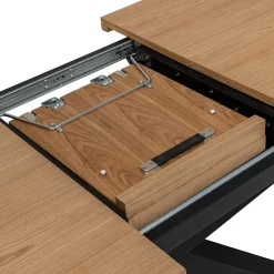 Stół Olaf rozkładany naturalny/czarny 90/180-220