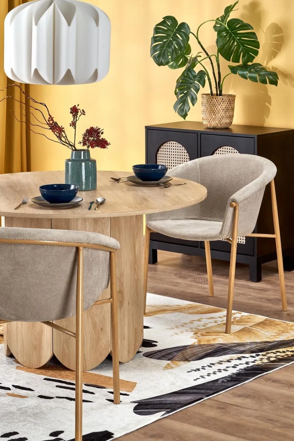 Stół Puro 2 okrągły, dąb naturalny