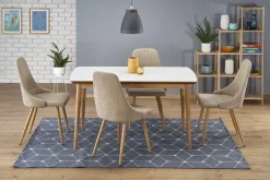 Stół Radley biały mat/ dąb lefkas