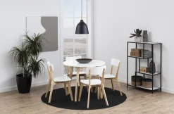 Stół Raven okrągły naturalny/biały