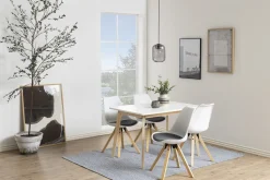 Stół Raven prostokątny naturalny/biały