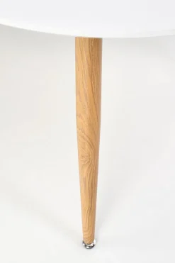 Stół Rebi rozkładany biały / dąb san