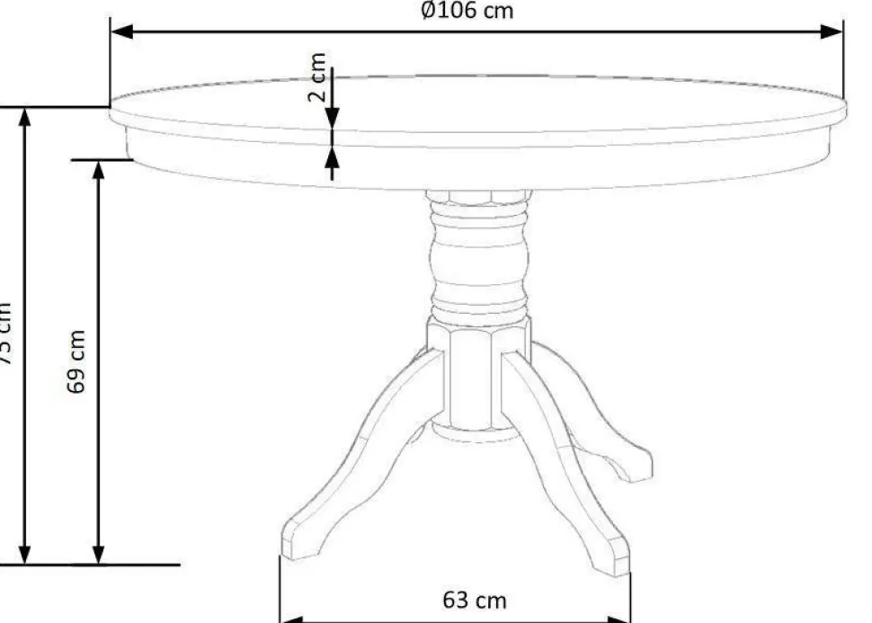 Stół Richard biały