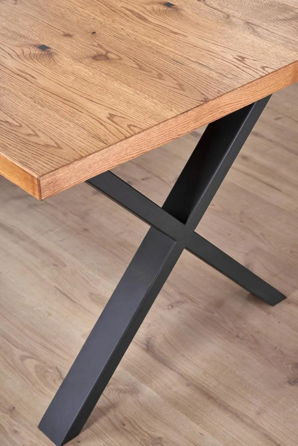 Stół Rivier dąb/czarny