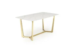 Stół Rohs biały/złoty