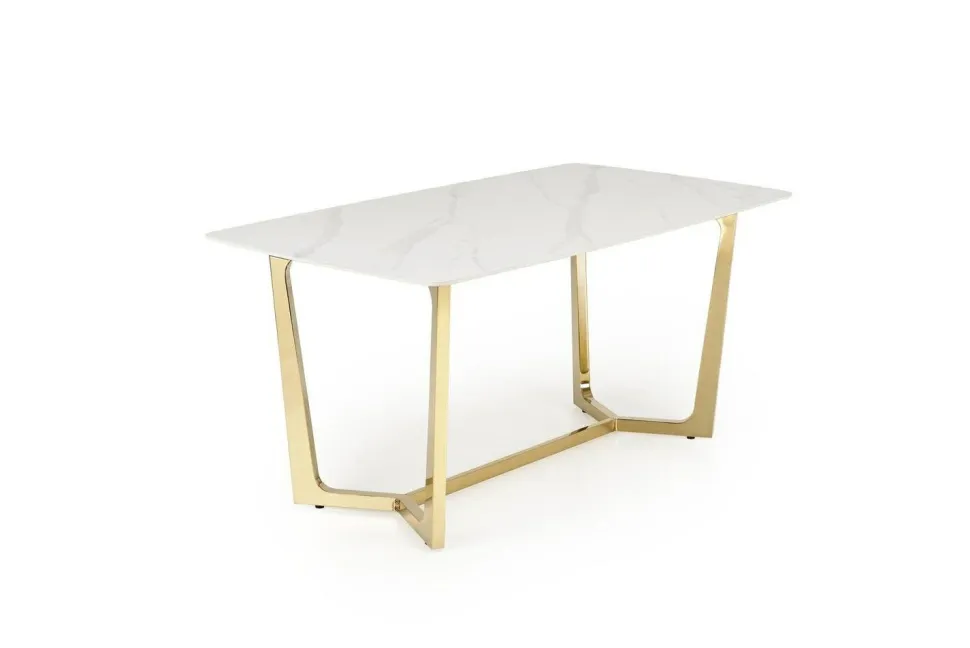 Stół Rohs biały/złoty