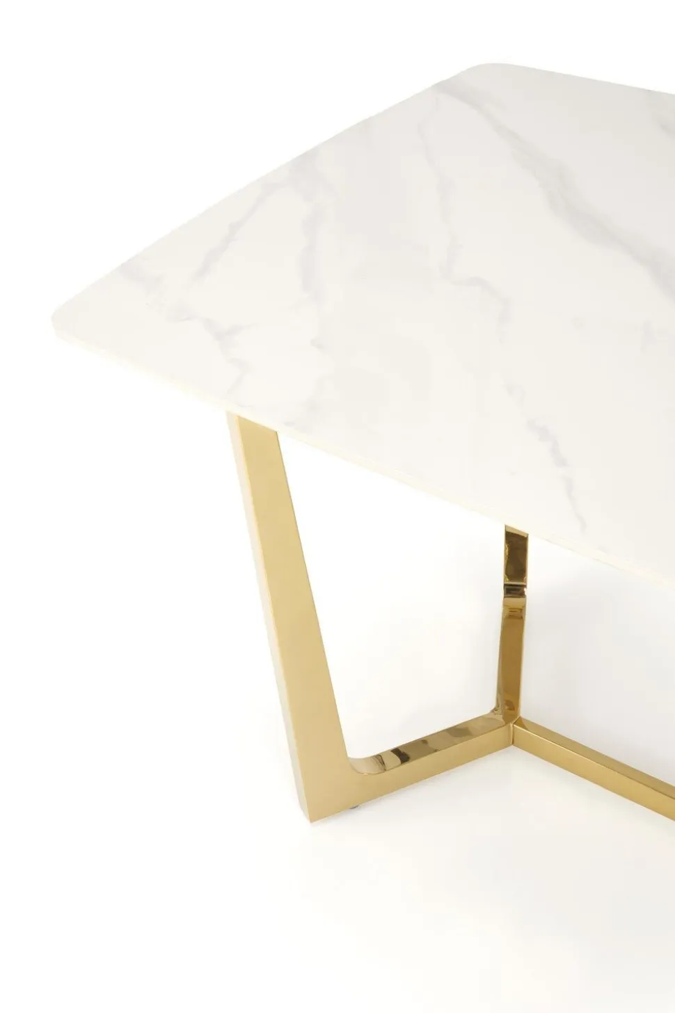 Stół Rohs biały/złoty