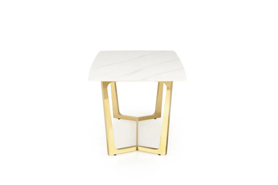 Stół Rohs biały/złoty