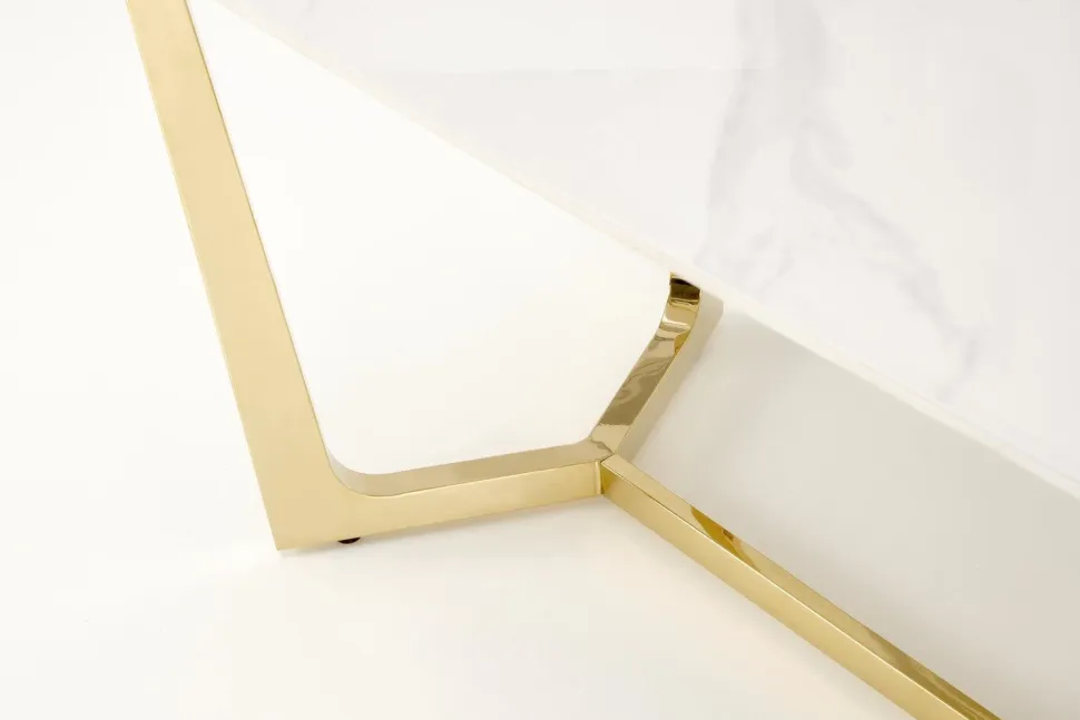 Stół Rohs biały/złoty